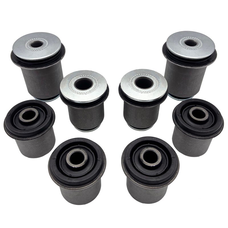 Cheriezing Front Upper  Lower Control Arm Bushing Kit Compatible with Select Lexus  Toyota Models 20032009 GX470 4Runner 20072009 FJ Cruiser 0515 Tacoma 4WD RWD Pre Runner Submodel Set of 8